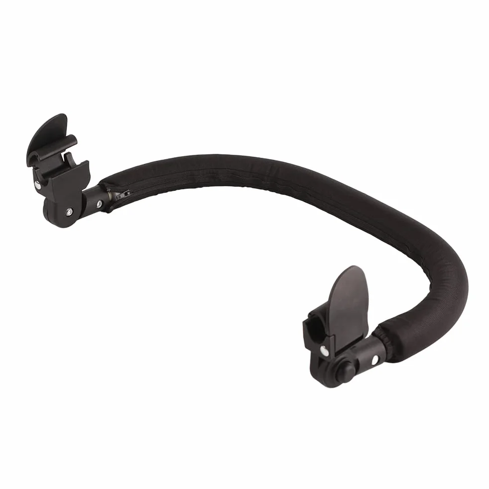 Generic Paraurti universale per passeggino, bracciolo regolabile con copertura con cerniera per una pulizia rapida, compatibile con passeggini Babyzen Yoyo 40 x 9 cm (nero)