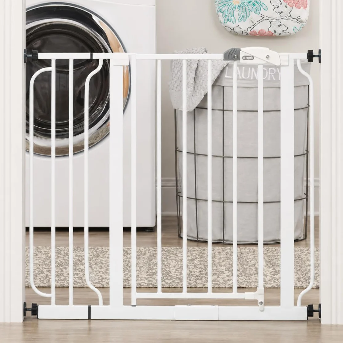 Regalo Cancello Walk Thru Easy Step, bianco, 29-37,5" larghezza, 30" altezza