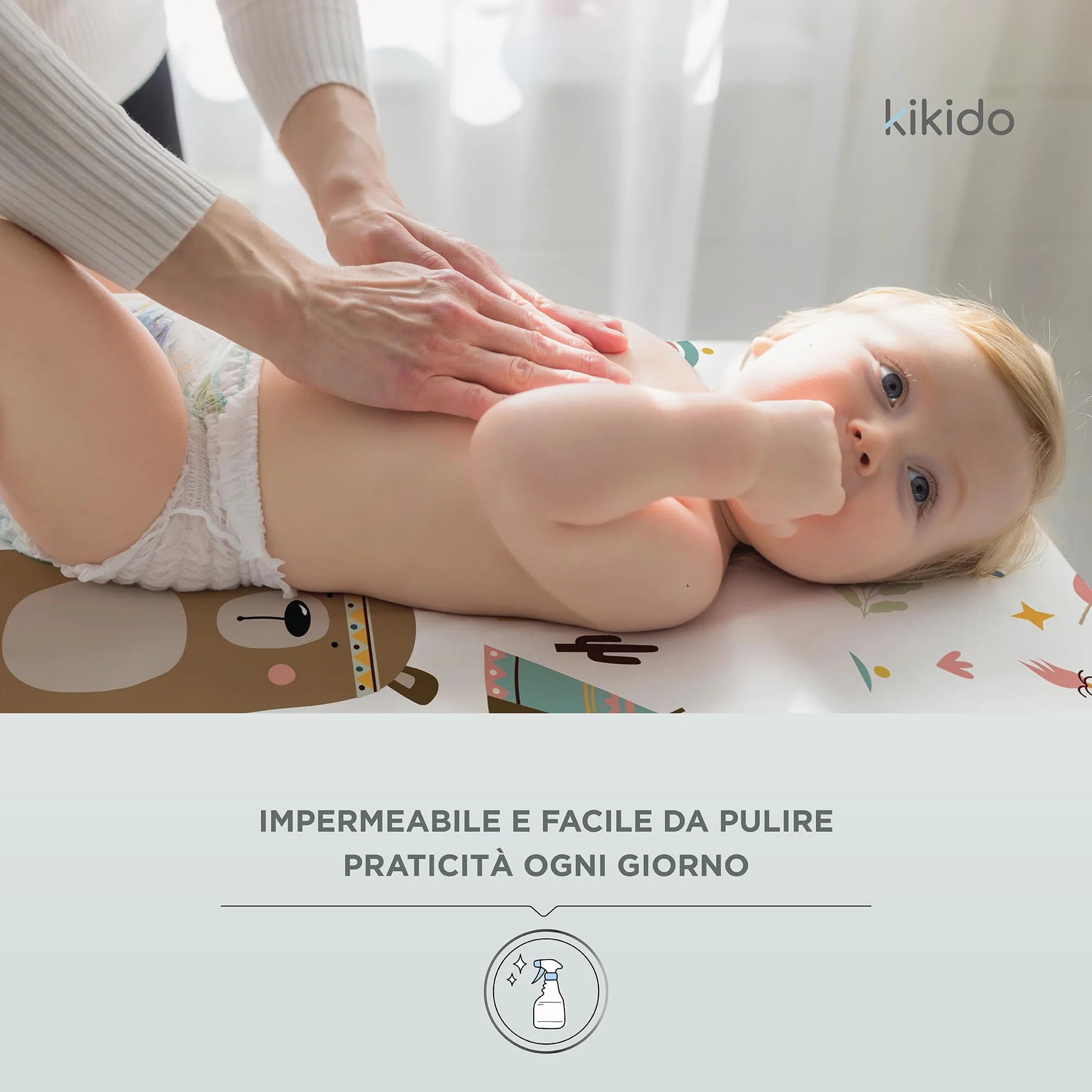 Materassino Fasciatoio 70x50 Unicorno Lavabile Impermeabile Universale per Neonato