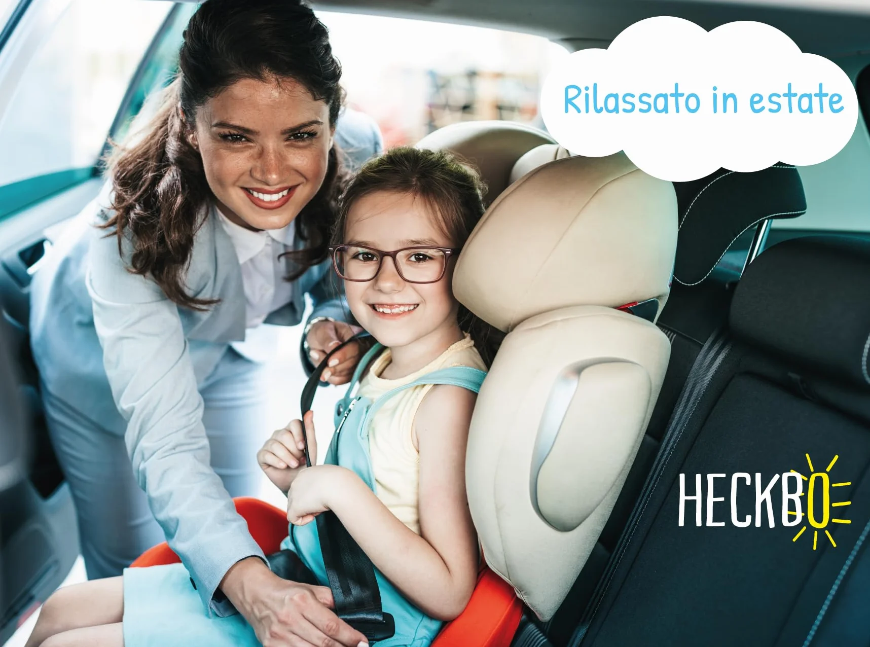 HECKBO Cuscino Estivo Antisudore per Bambini Gruppo 1 Seggiolino Auto Cintura 3 e 5 Punti Grigio Animaletti