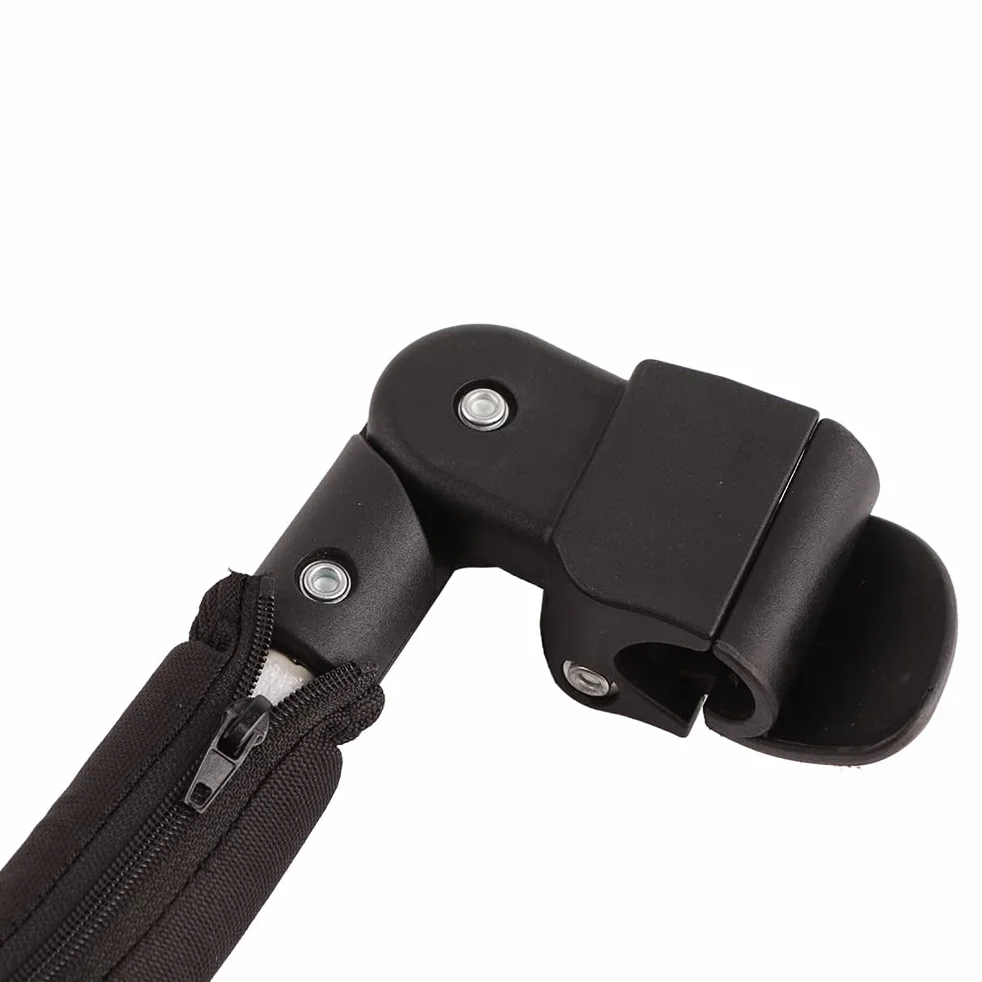 Generic Paraurti universale per passeggino, bracciolo regolabile con copertura con cerniera per una pulizia rapida, compatibile con passeggini Babyzen Yoyo 40 x 9 cm (nero)